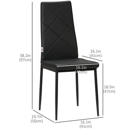 Chaises de salle à manger capitonnées lot de 4