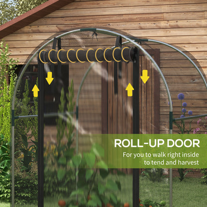 Cage de protection pour cultures avec porte zippée 122 x 244 cm