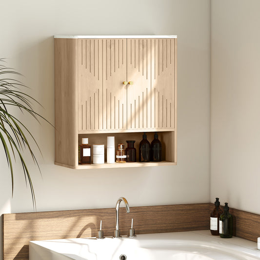 Armoire murale de salle de bain avec étagère réglable