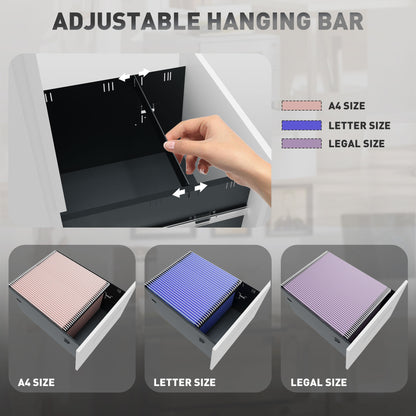 Classeur vertical de bureau verrouillable