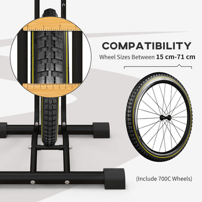 Support à vélo vertical et horizontal à crochets réglables