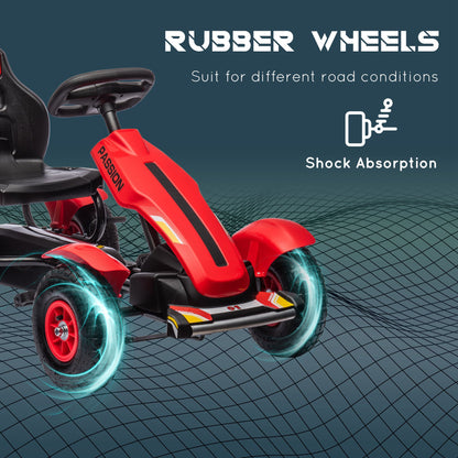 Kart à pédales pour enfants avec freins