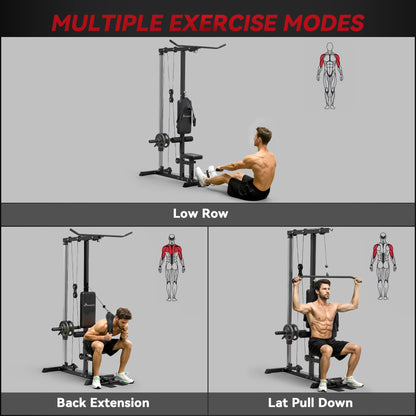 Machine de tirage dorsal pour musculation à domicile
