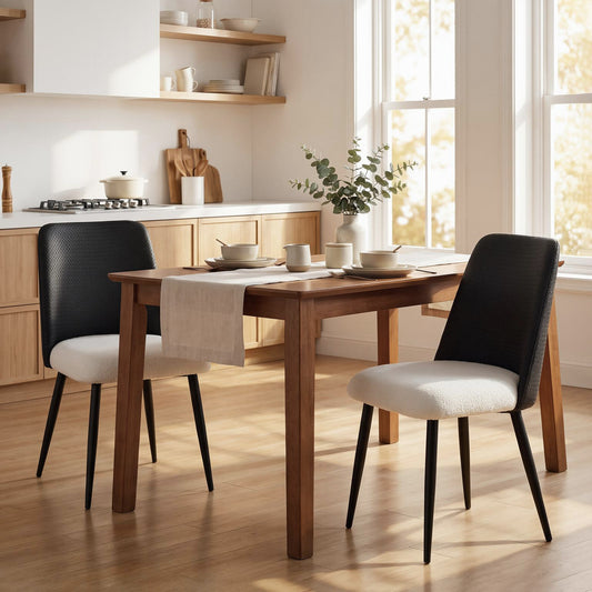 Chaises de salle à manger rembourrées ensemble de 2