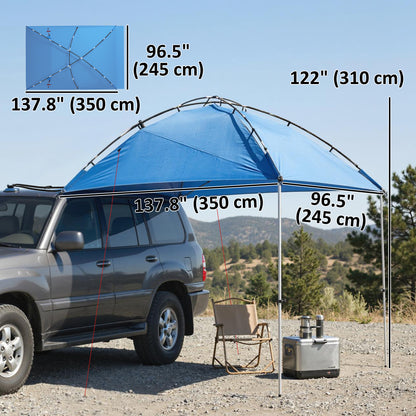 Auvent latéral pour VUS imperméable 3000mm avec sac