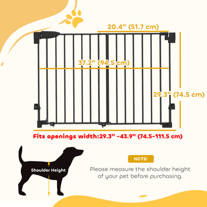 Barrière pour chien ajustable sans seuil