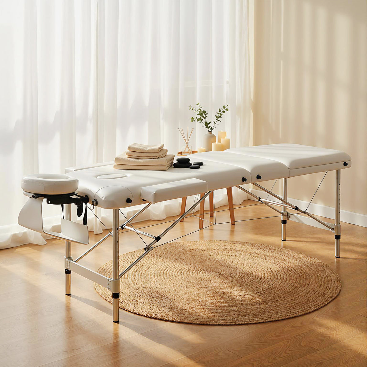 Table de massage professionnelle pliable en aluminium