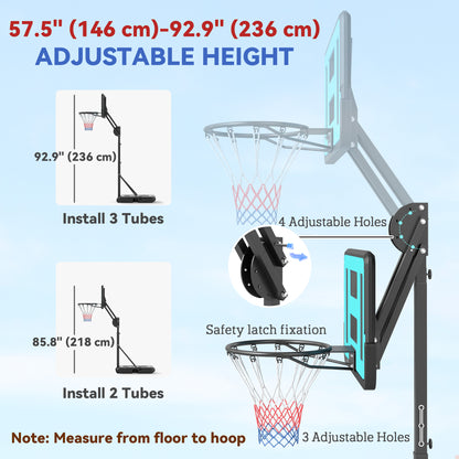 Panier de basketball réglable pour enfants