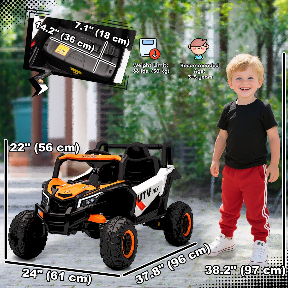 Voiture électrique pour enfants 12V avec télécommande
