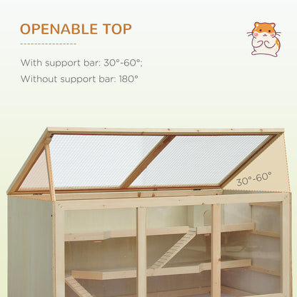 Cage pour hamster en bois
