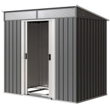 Cabanon de rangement 2 m² acier galvanisé portes coulissantes