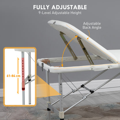 Table de massage professionnelle pliable en aluminium