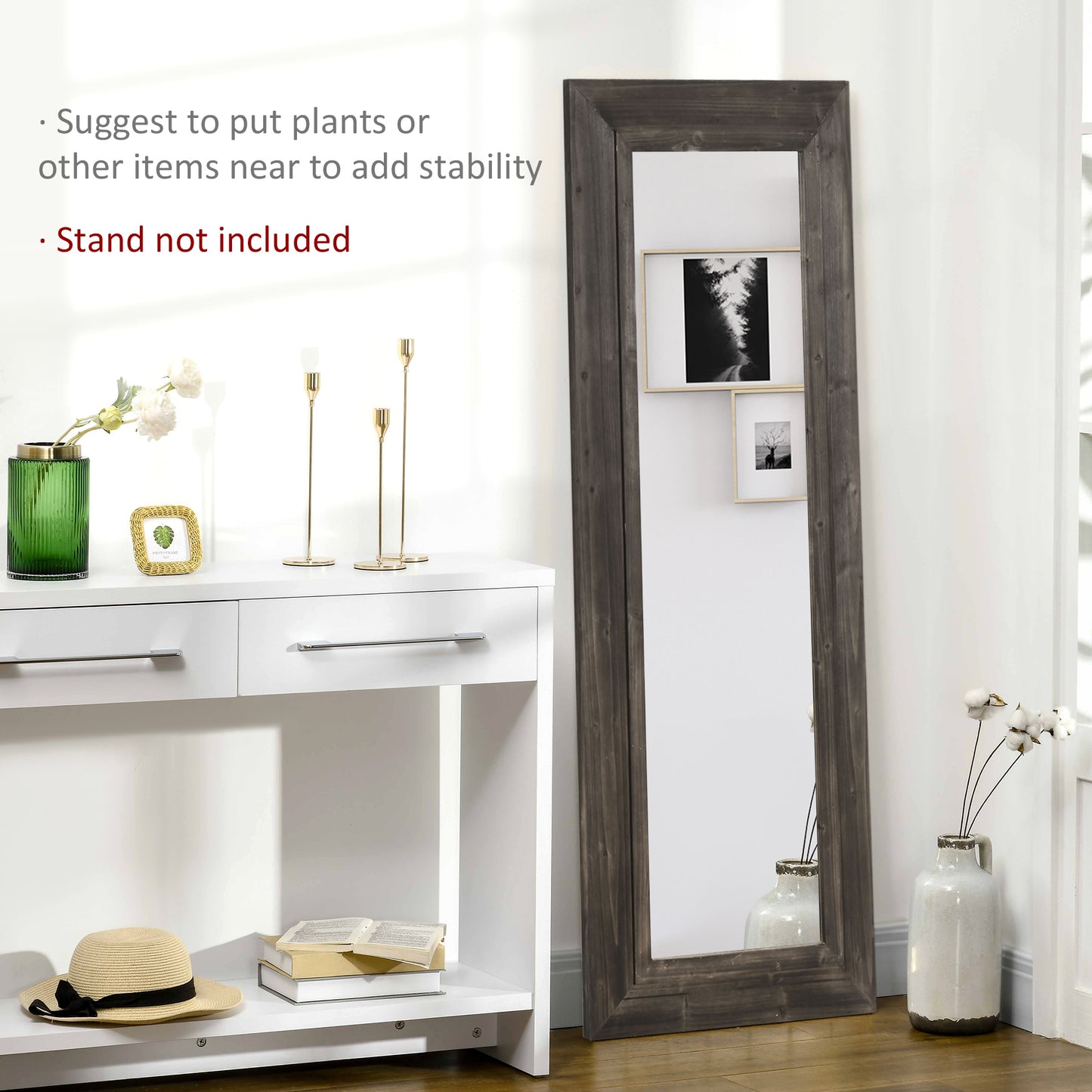 Miroir pleine longueur style fermier 150 x 60 cm