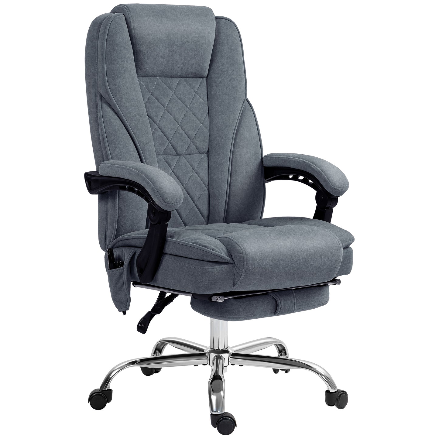 Chaise bureau massage inclinable avec repose-pieds ajustable