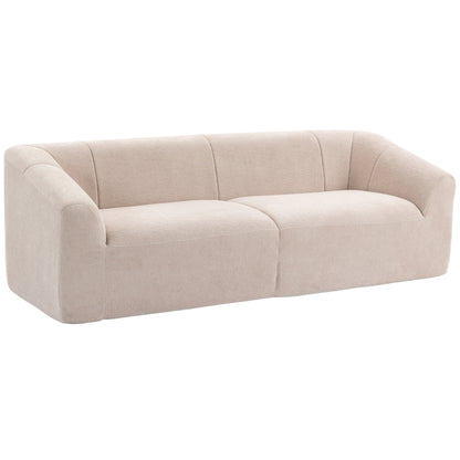 Divan 3 places en chenille nuage sans structure