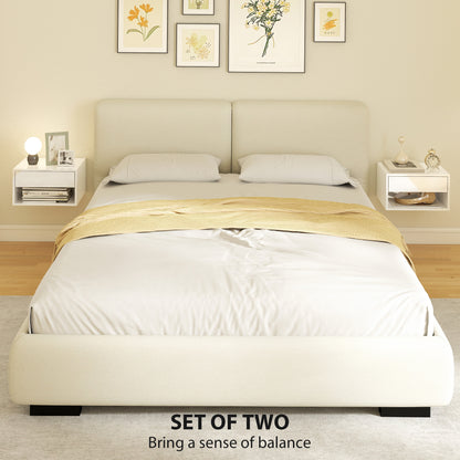 Tables de chevet suspendues murales — Lot de 2