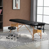 Table de massage pliante en bois réglable