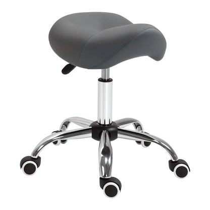 Tabouret selle ergonomique à roulettes réglable