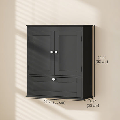 Armoire murale salle de bain à tablette ajustable