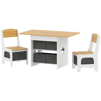 Ensemble table et chaises pour enfants — Lot de 3