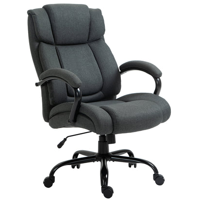Chaise de bureau ergonomique en lin pivotante