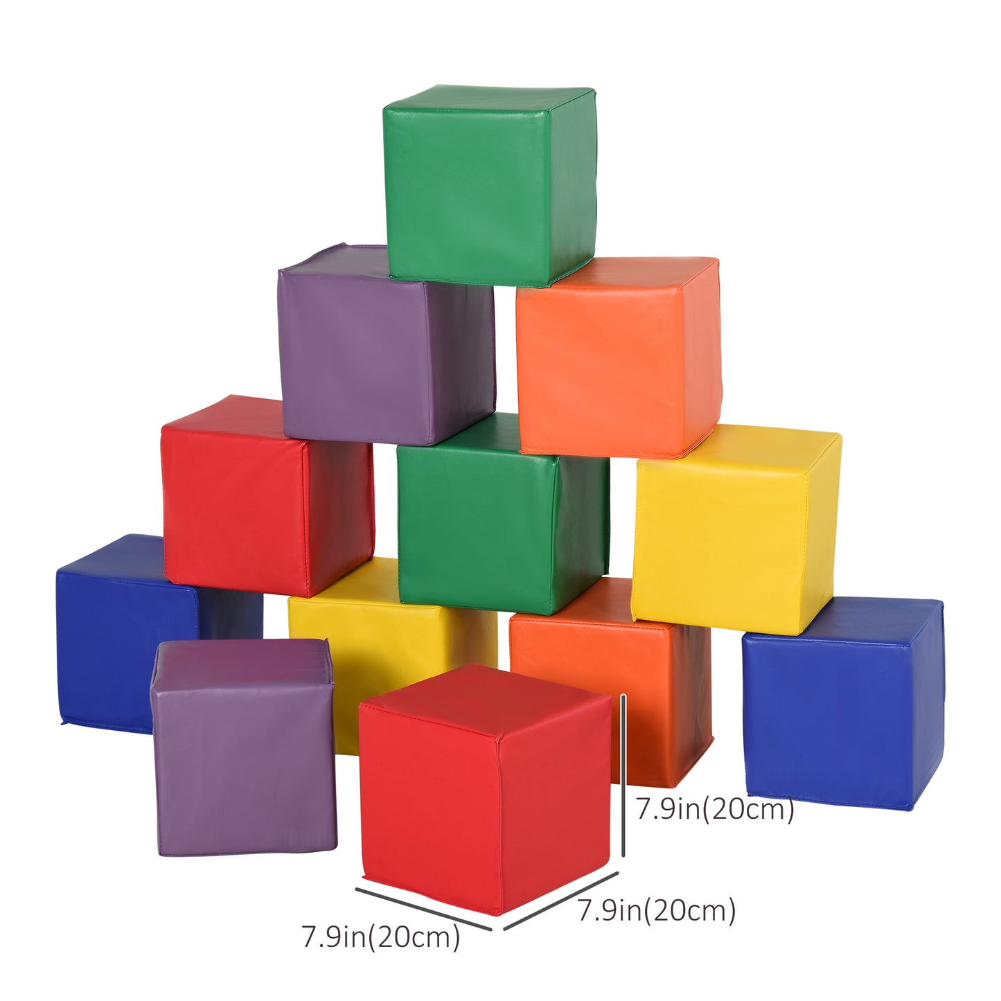 Blocs de jeu en mousse douce 12 pièces