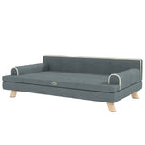 Canapé pour chien surélevé avec coussin lavable