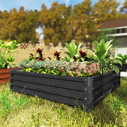 Jardinière surélevée acier galvanisé 120x120x30cm