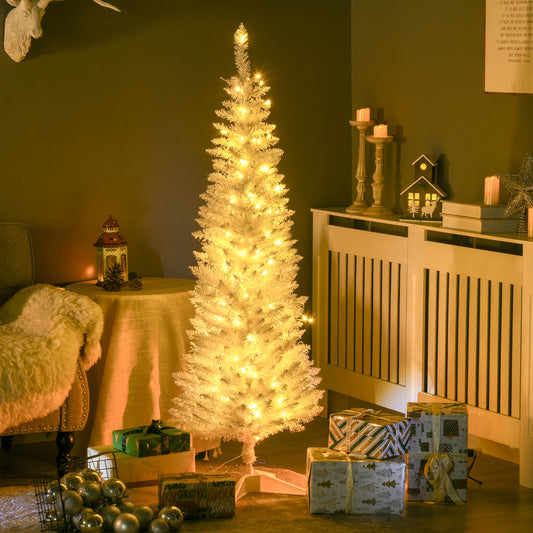 Arbre de Noël artificiel mince pré-éclairé
