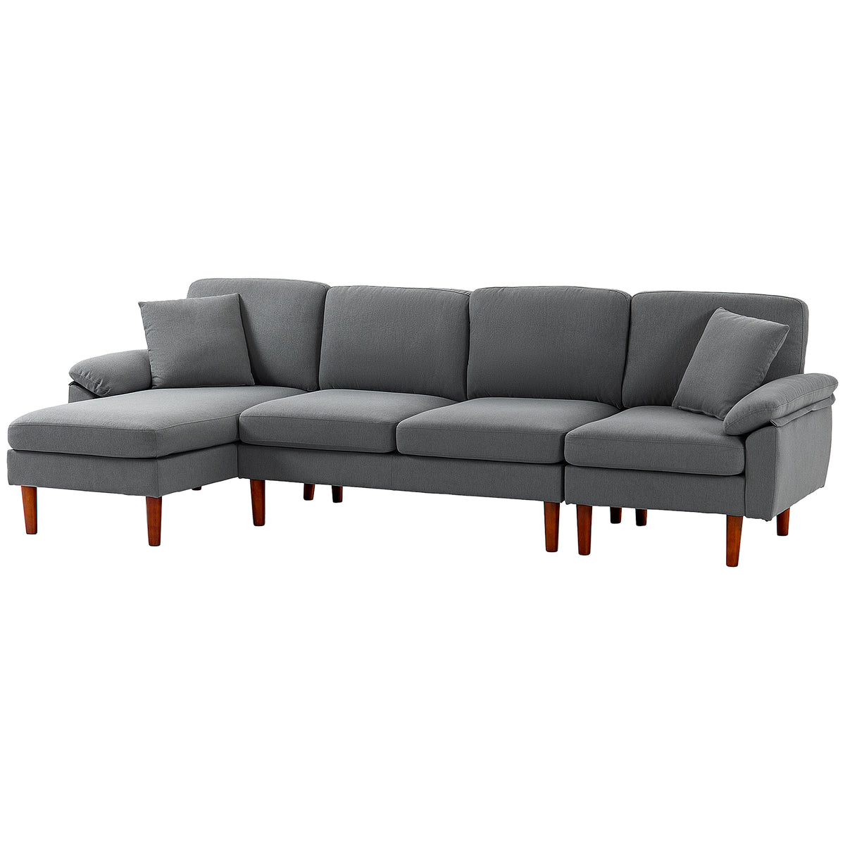 Sofa sectionnel en L avec chaise longue interchangeable