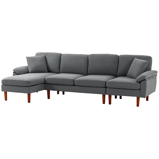 Sofa sectionnel en L avec chaise longue interchangeable