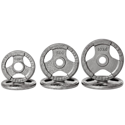Ensemble de disques de musculation poignées — Lot de 6