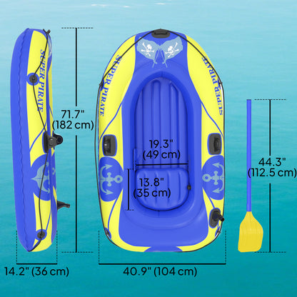 Kayak gonflable 2 personnes avec support de canne