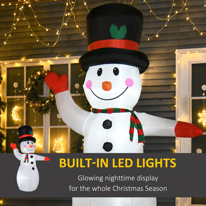 Bonhomme de neige gonflable lumineux 2,4 m