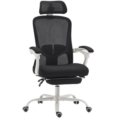 Chaise de bureau ergonomique avec support lombaire ajustable et appui-tête