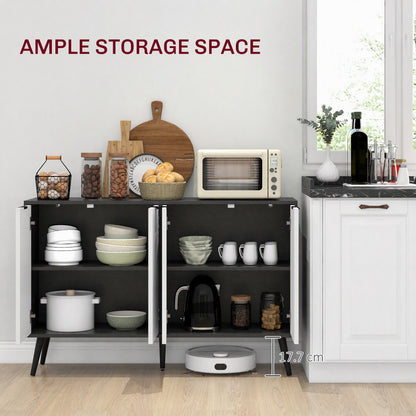 Bahut buffet moderne portes et tablettes ajustables