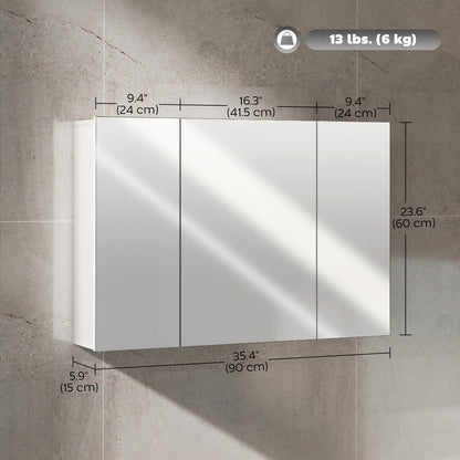 Armoire pharmacie murale miroir 71 x 61 cm