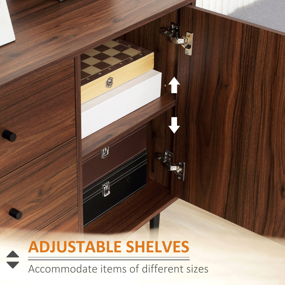 Buffet de cuisine rustique avec rangement