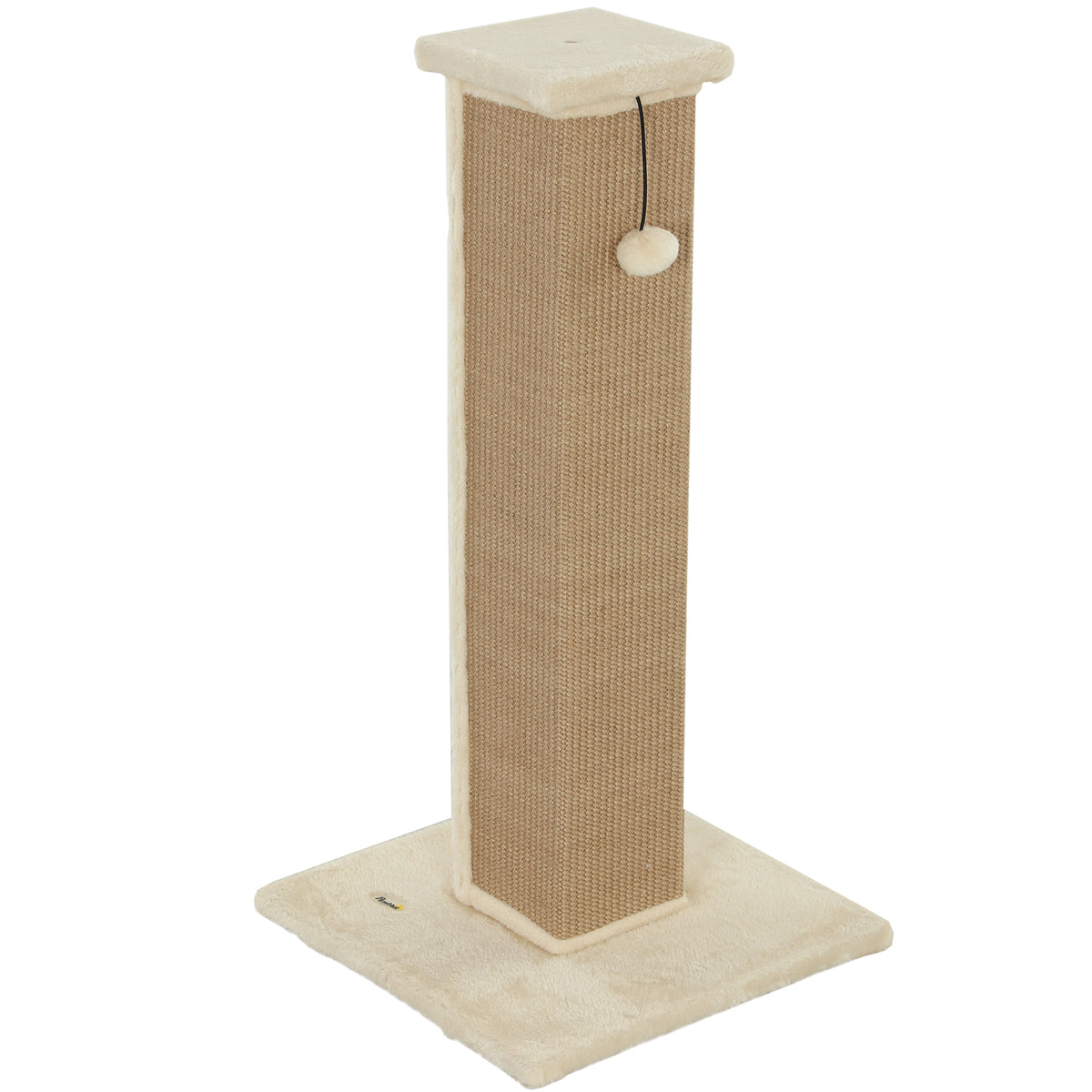Grand griffoir pour chat en sisal avec balle suspendue