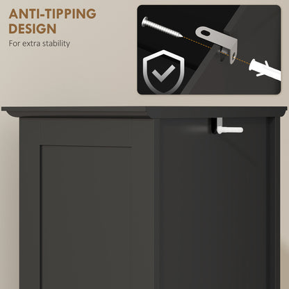 Armoire de salle de bain étroite avec tiroir et étagères