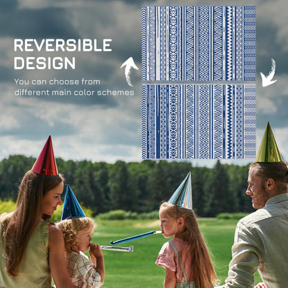 Tapis extérieur réversible pour patio et camping