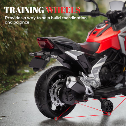 Moto électrique Honda 12V pour enfants avec phares
