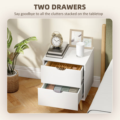 Tables de chevet modernes ensemble de 2 tiroirs