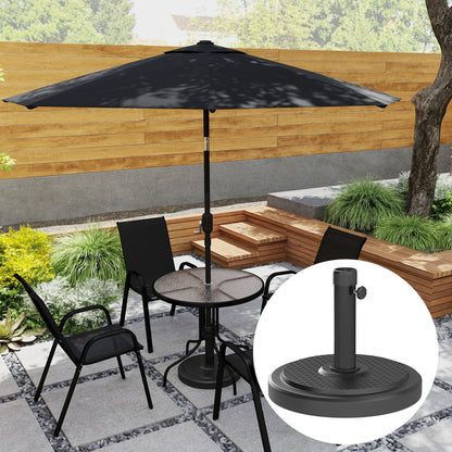 Socle de parasol rond HDPE 22 kg