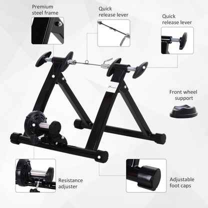 Entraîneur de vélo pliable pour intérieur 26-28" 700C