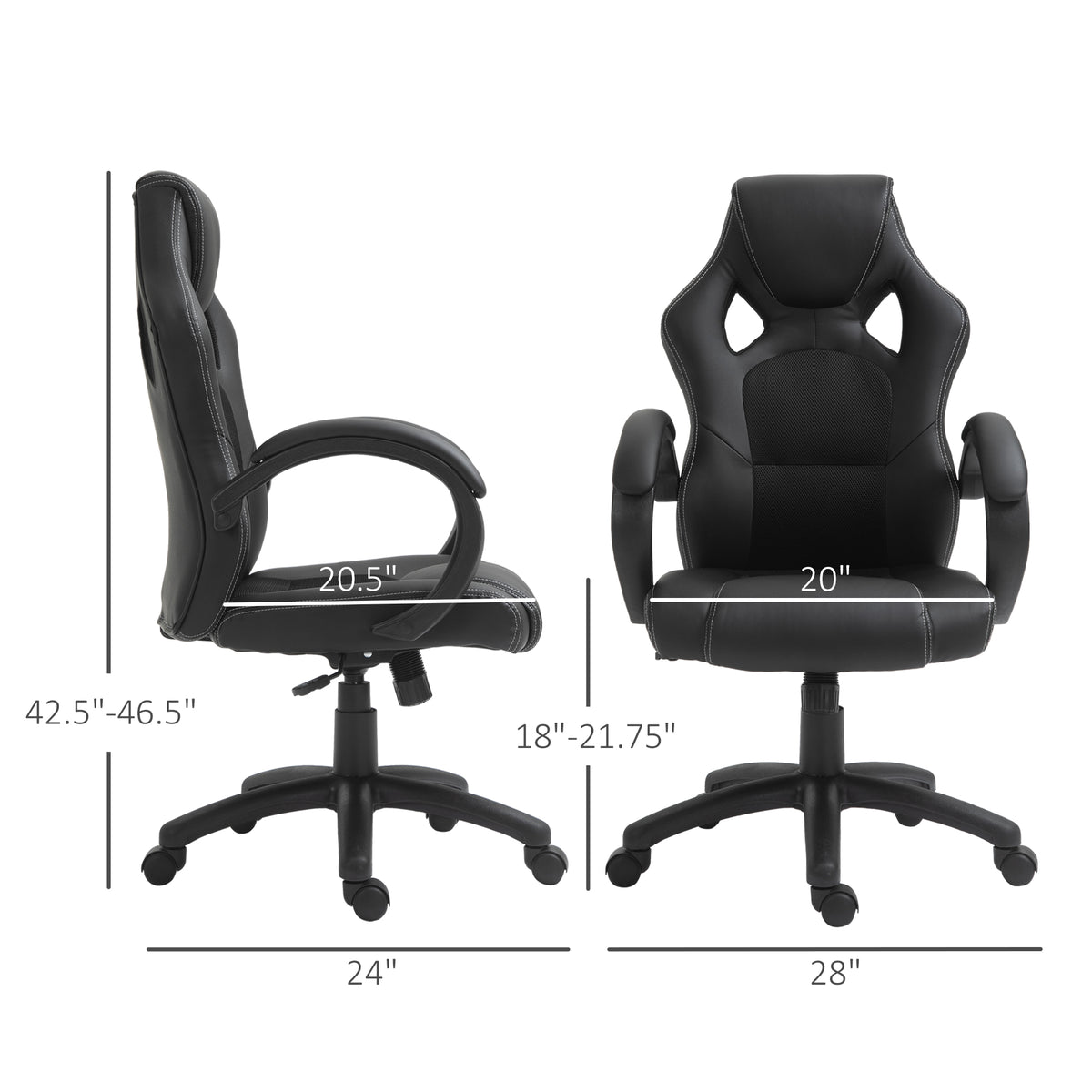 Chaise gaming ergonomique hauteur réglable