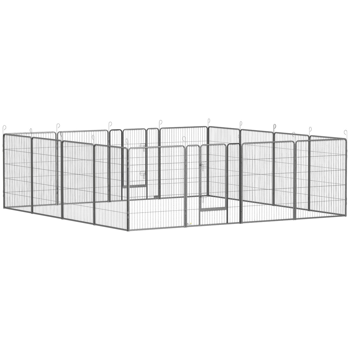 Parc pour chien 16 panneaux robuste — 99 cm