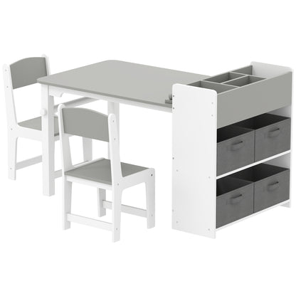 Ensemble table et chaises pour enfants avec rouleau — Lot de 3