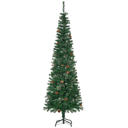 Sapin de Noël crayon artificiel avec pommes de pin