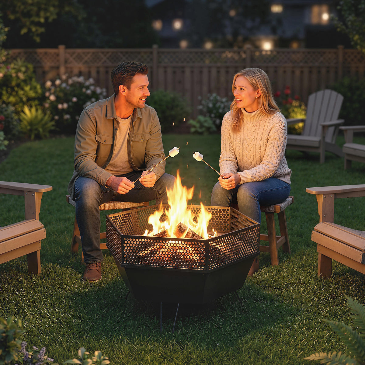 Foyer de feu pliable 20 po avec couvercle